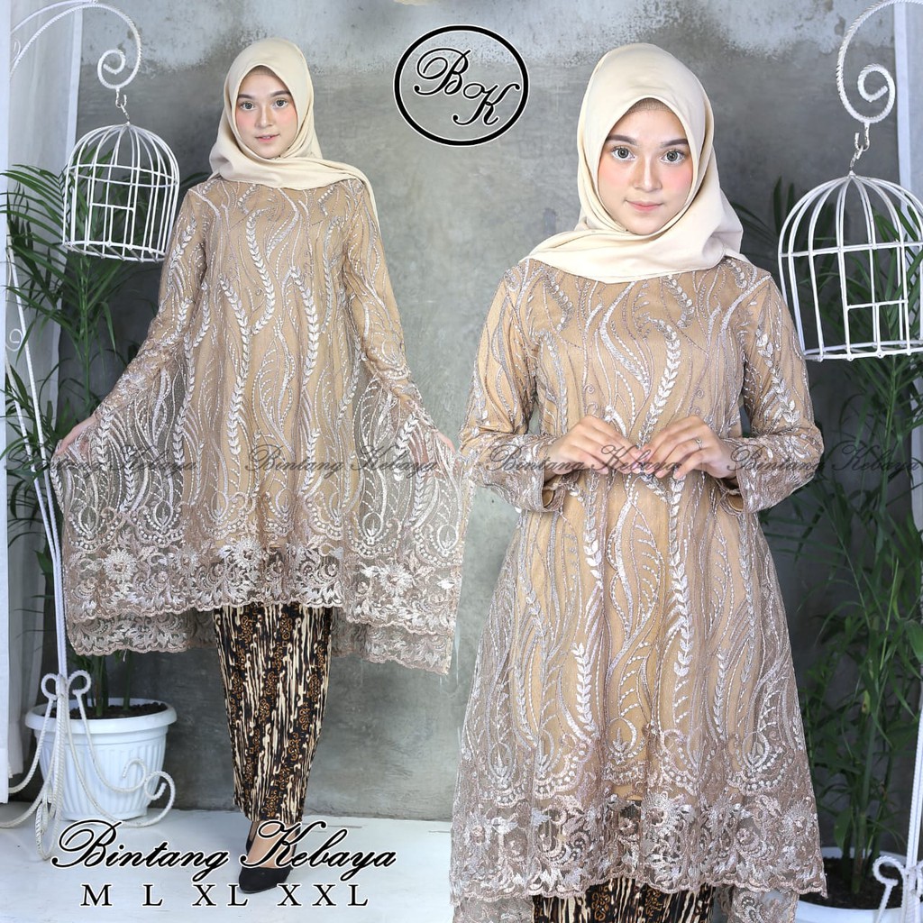 PROMO SET TUNIK BORDIR TIMBUL / SET TUNIK TULLE BORDIR