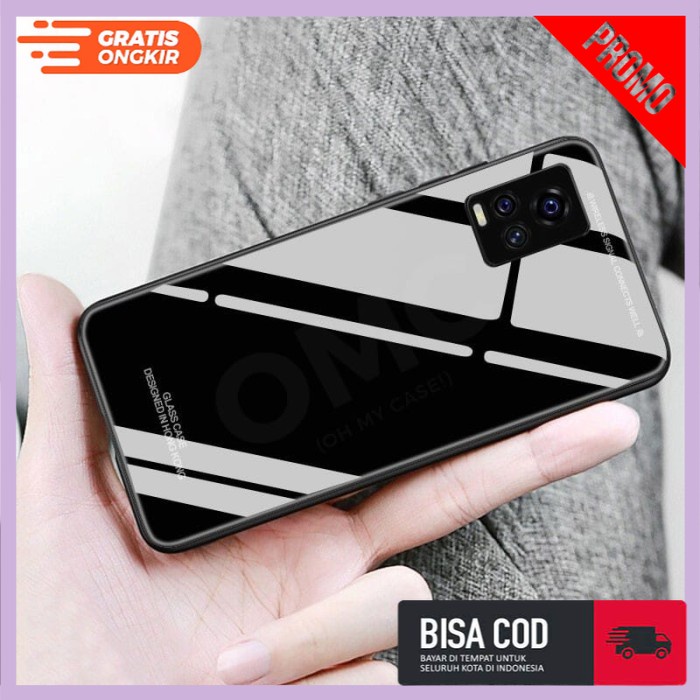 Casing Vivo V21 V21 5G Premium Glass Case Soft Cover