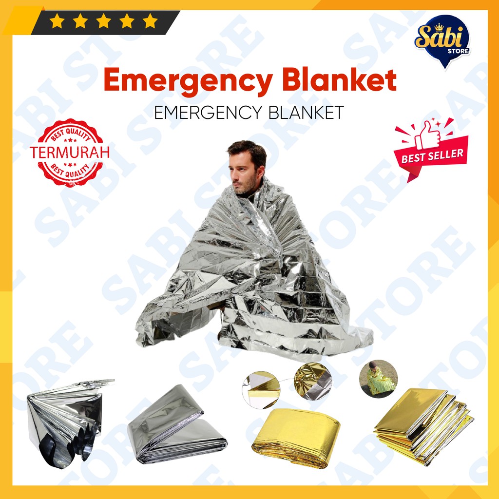 Selimut Darurat Emergency Blanket Outdoor Gunung Olahraga Camping