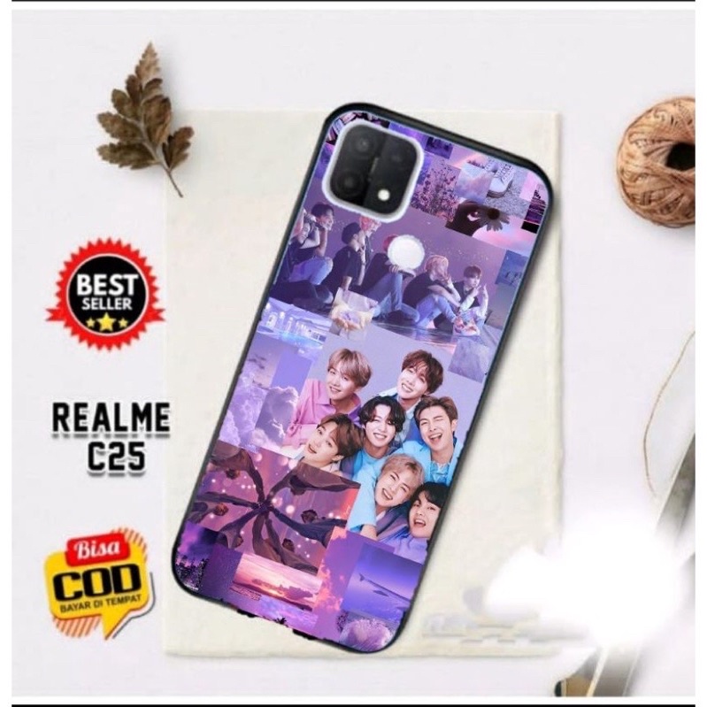 [COD]Promo Case Realme C25 Casing Hp Motif Army BTS Kpop Aesthetic Gambar Custom Desain Kekinian Aes