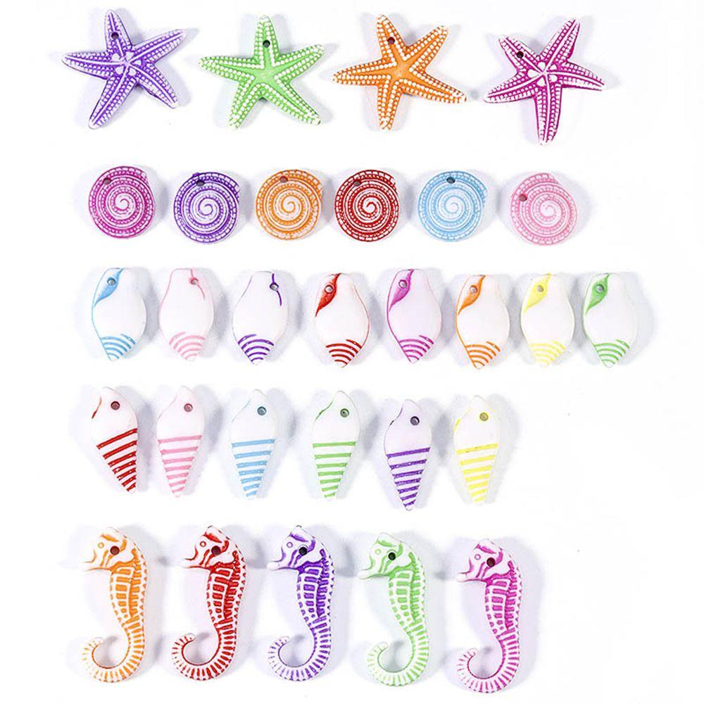 Lily 100 Pcs/Lot Tema Laut Liontin Fashion Membuat Perhiasan Gelang Kaki Kalung Kerajinan Handmade Aksesoris