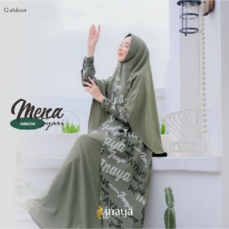 mena syar'i by inaya set gamis syar'i terbaru
