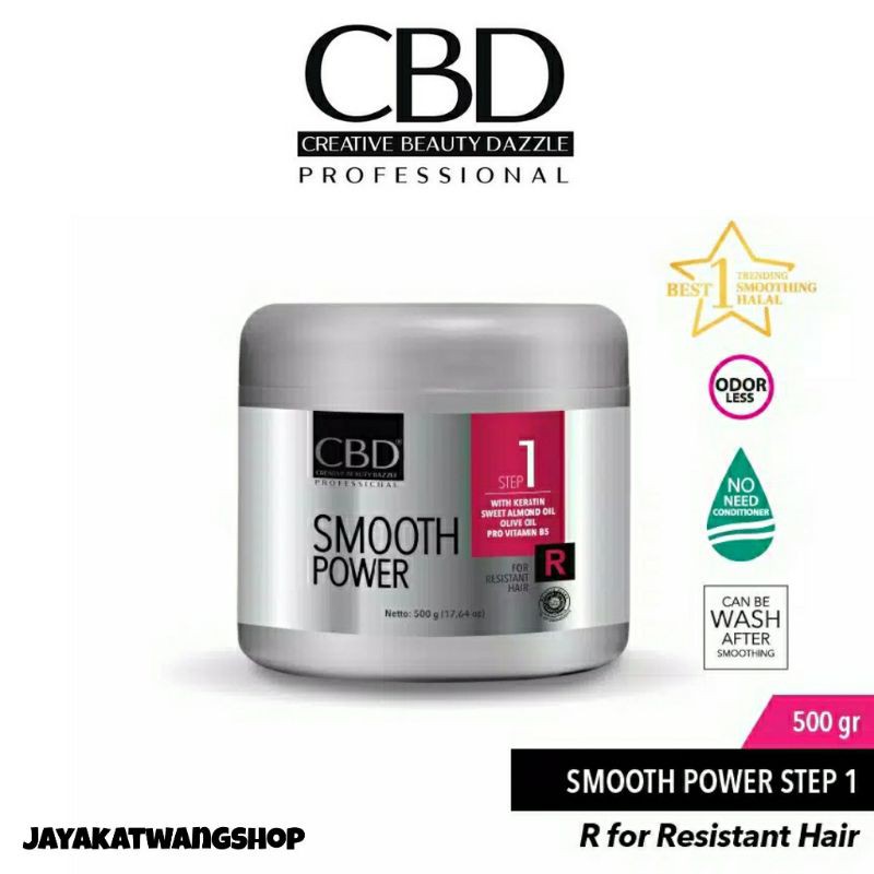 CBD STEP 1 500 GR Smooth Power Pelurus Rambut Smoothing Rebonding