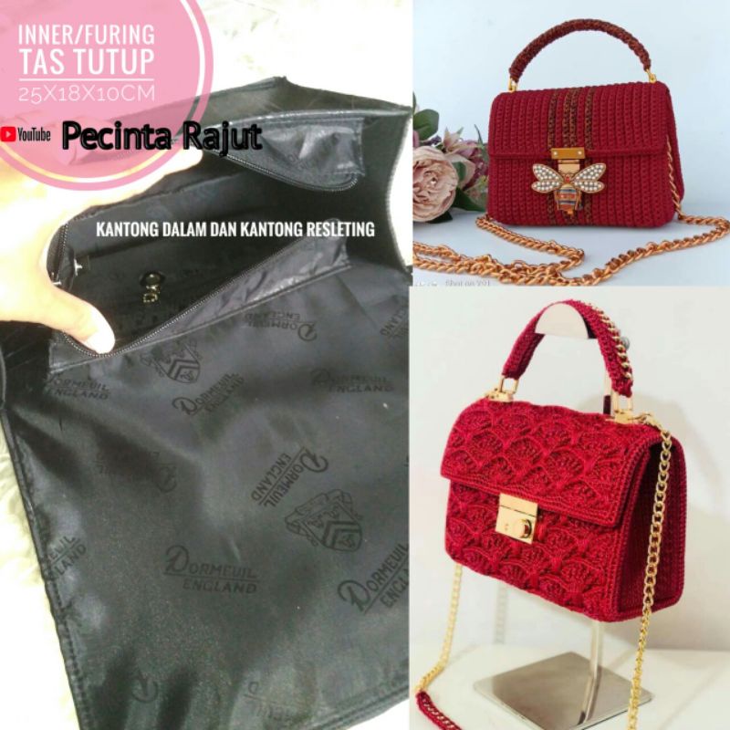 INNER FURING DALEMAN TAS RAJUT PESTA MEWAH