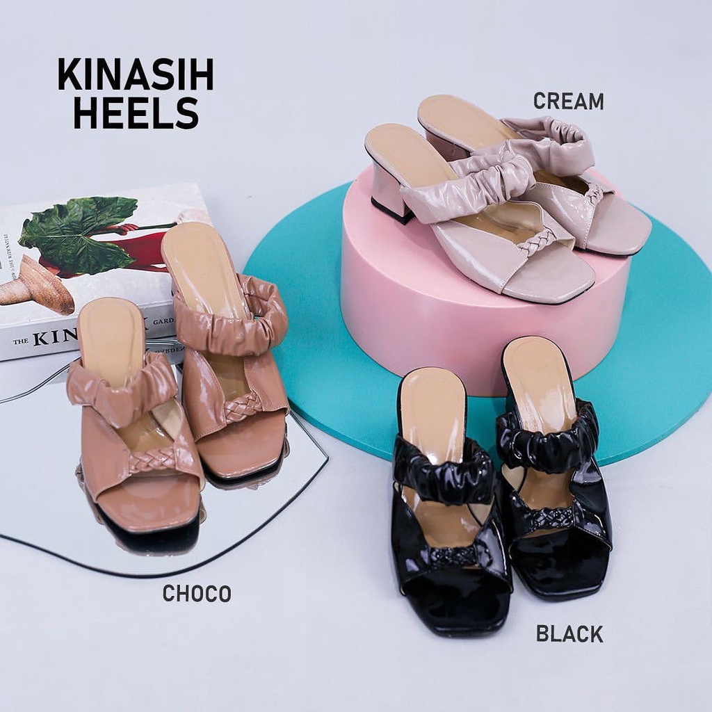 KINASIH HEELS / HEELS WANITA / HEELS CEWEK / SANDAL HEELS / SEPATU HEELS / SANDAL CEWEK