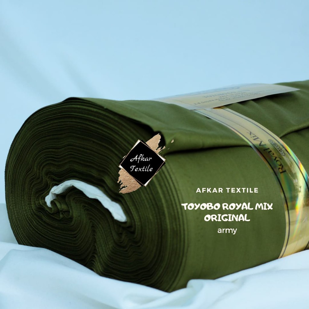 [TERMURAH] KAIN KATUN TOYOBO ROYAL MIX / Royalmix Premium Import / 100% Original Toyobo / Tidak KW-9 Army