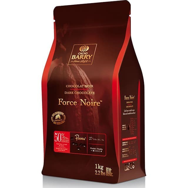 

Spesial Promo - Cacao Barry Callebaut Force Noire 5Kg 50% Dark Chocolate Couverture