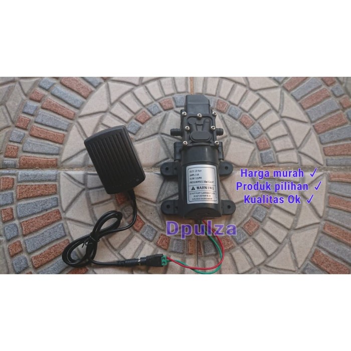 Hemat-2 (Pompa Dan Adaptor) Pompa Air Dc 12V Mini Jet Pump Cuci Steam