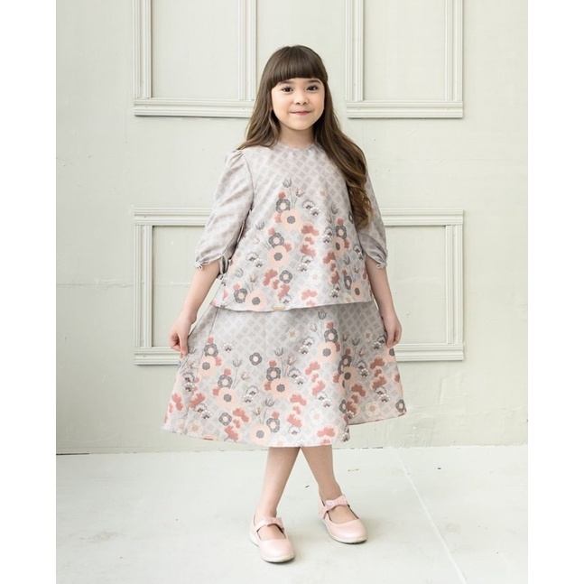 Baju Lebaran Anak Wearing Klamby - Little Lily in Sea Rose size 7/8
