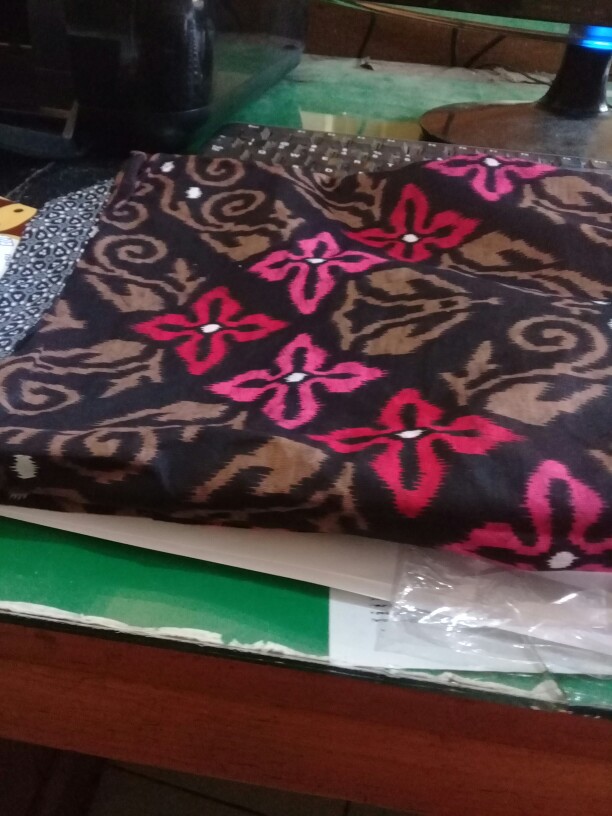 Tey-17 Batik Wanita Asj Sa Hrb026 Kenongo Kemeja Tosca Pendek