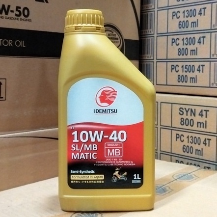 OLI MESIN MOTOR MATIC IDEMITSU 4T MATIC SEMI SYNTHETIC 10W-40 1 LITER