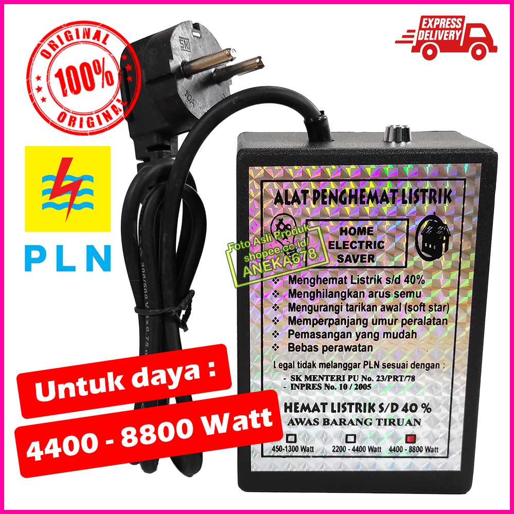 ALAT PENGHEMAT LISTRIK HOME ELECTRIC SAVER ORIGINAL 4400 - 8800 WATT