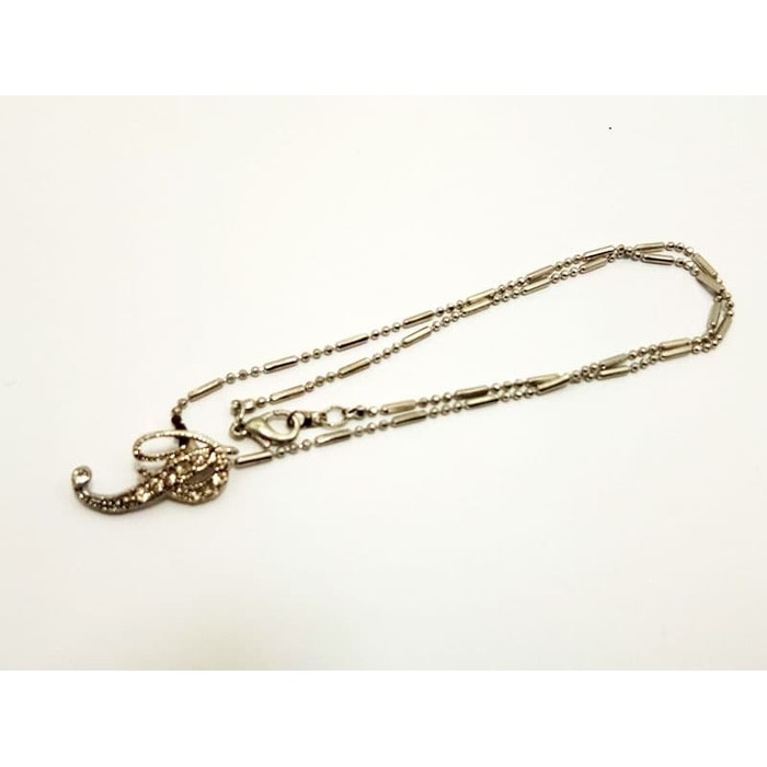 Kalung Liontin Huruf Abjad P Kristal Swarovski Shopee Indonesia