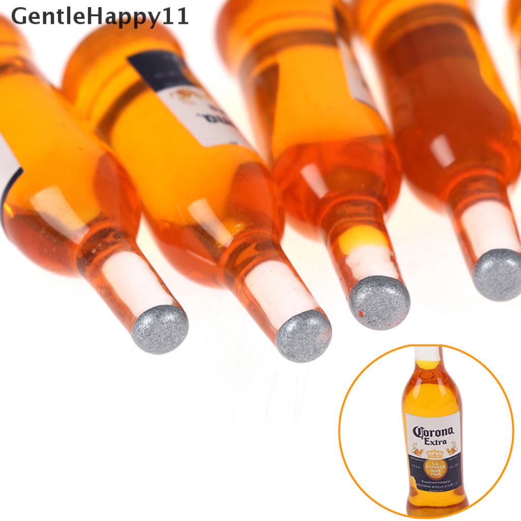 Gentlehappy 10pcs1per12rumah Boneka Miniatur Botol Resin Simulasi Model Botol Anggur