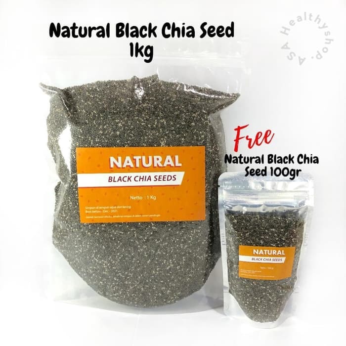 

Natural Chia Seed 1kg FREE 100gram