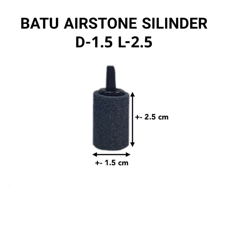Batu Aerator Batu Airstone Batu Gelembung L2.5 Aquarium