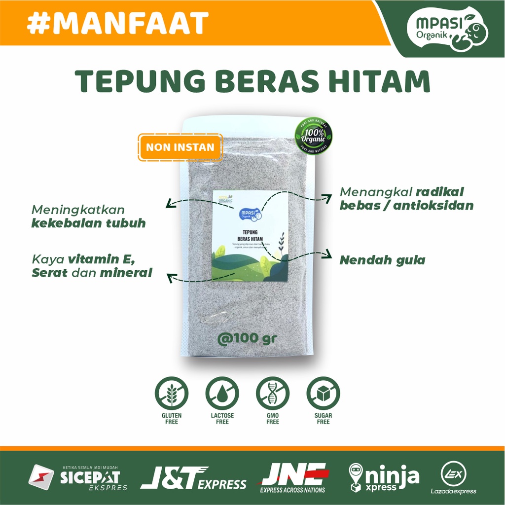 TEPUNG MPASI 100gram Gluten Free &amp; KACANG ORGANIK | MPASI BAYI I MPASI ORGANIK | MAKANAN SEHAT