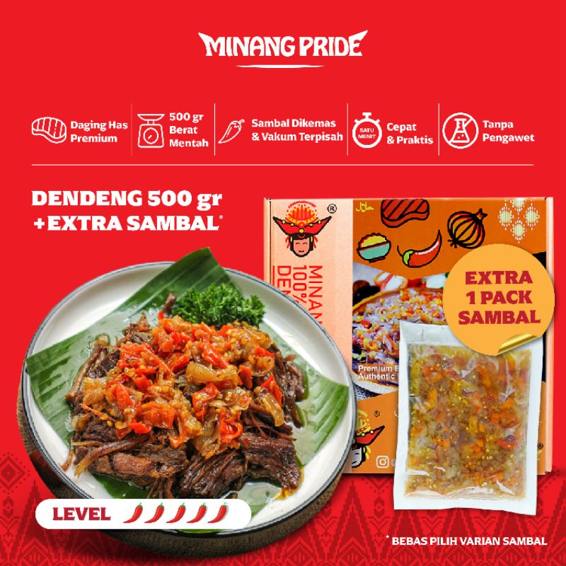 

500gr Dendeng Minang Pride + Extra Sambal