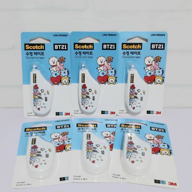 

Correction tape Scotch BT21 / Tip-ex kertas bt21