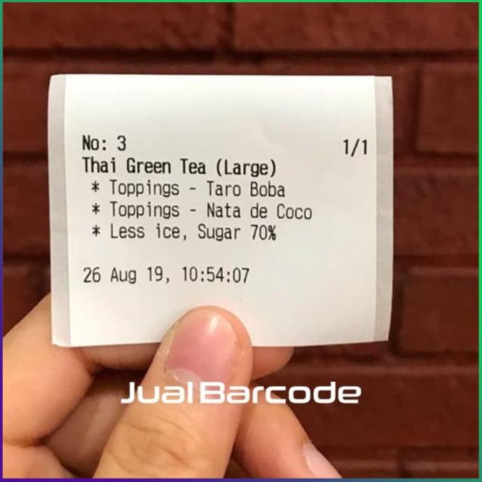 Label Thermal 53X5 53 X 5 M / 58X5M 53X5M Seperti Kertas Termal 57X40