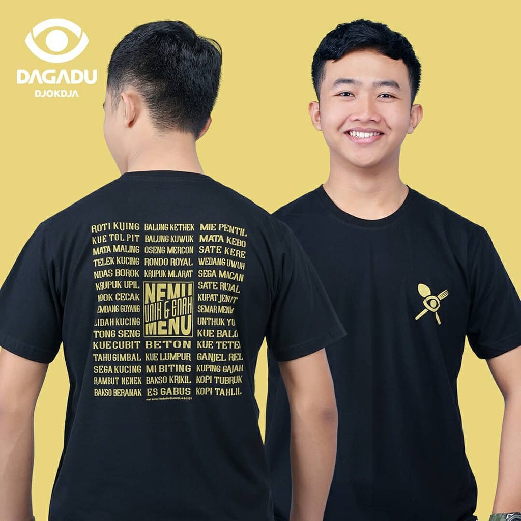 KAOS DAGADU DJOKDJA JODJA ORIGINAL ASLI - MENU UNIK JOGJA