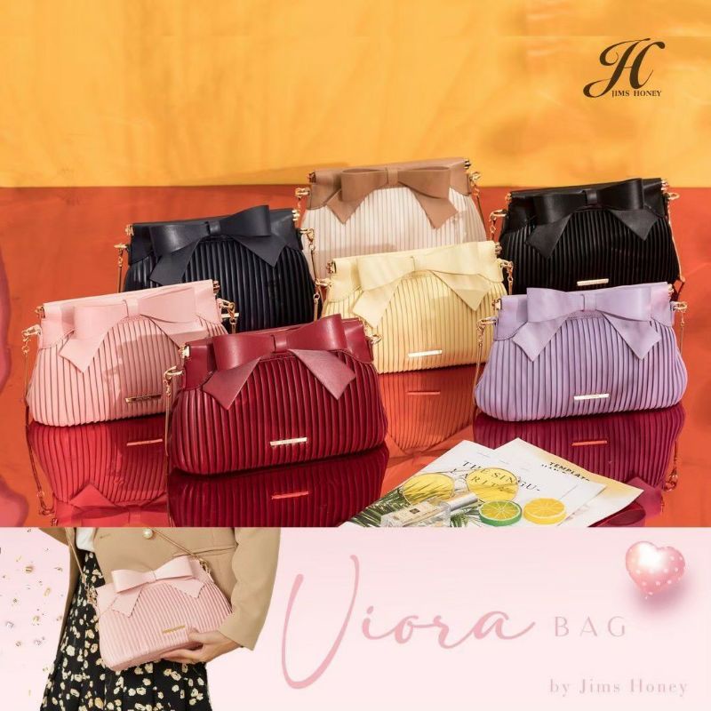 Viora Bag Jims Honey Original tas selempang wanita clutch pesta free box realpic cod