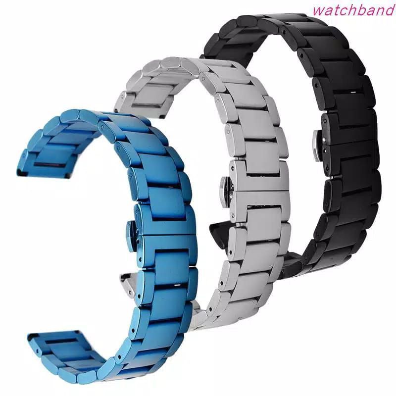 SETRAP/ TALI jam tangan Bahan rante stainless steel  jam original 20,22,24 mm free bezel