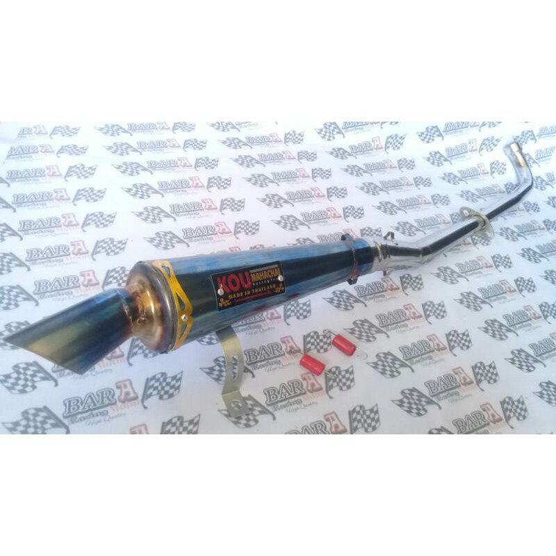 Knalpot racing KOU Supra Fit, Supra, Smash, Shogun, Jupiter, Jupiter Z, Vega R