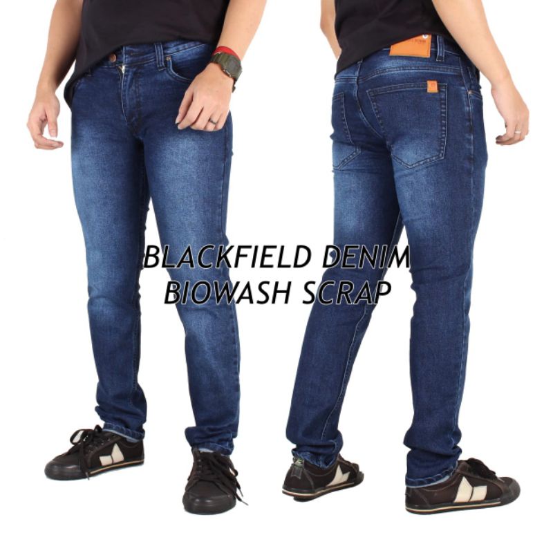 Celana Jeans Pria Jumbo Bahan Meral size 28 sampai 42 model Selimfit