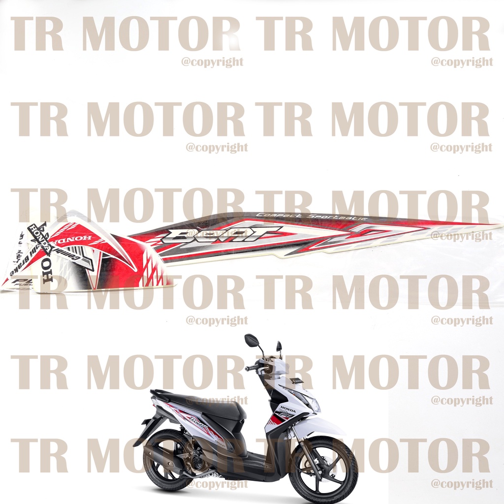 Stiker Motor Beat Fi 2014 Sticker Striping Lis Body Motor