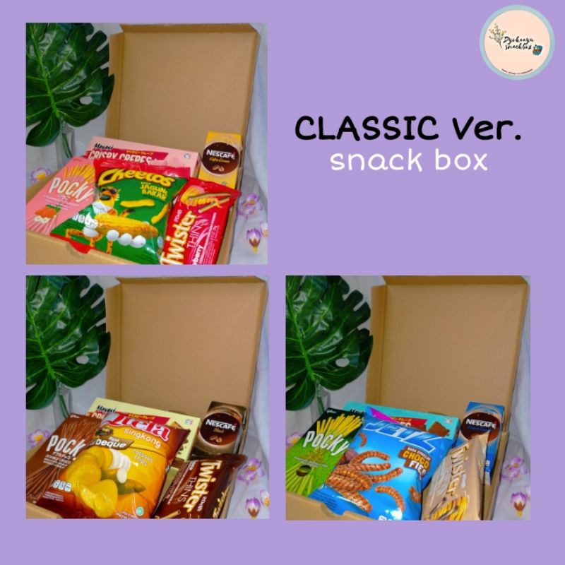 

[ READY STOCK ] CLASSIC SNACKBOX GIFT BOX HADIAH WISUDA ULANG TAHUN
