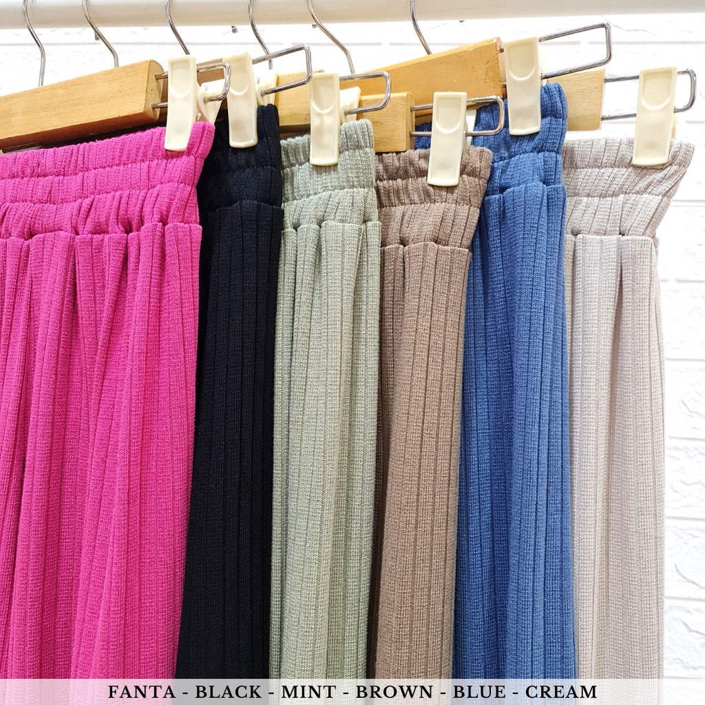 ready 4305 workint long knit pants kulot celana knit