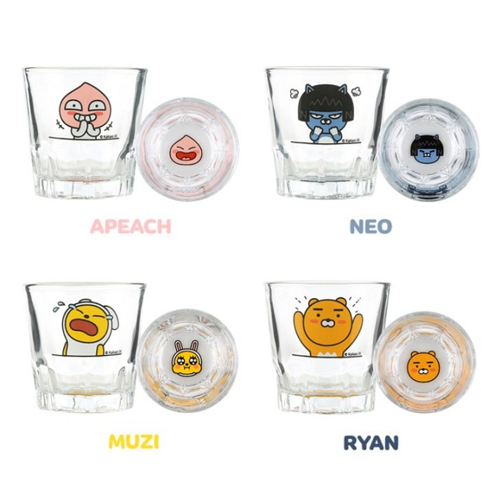 Kakao Friends] Soju Glass 4p Set / Soju 
