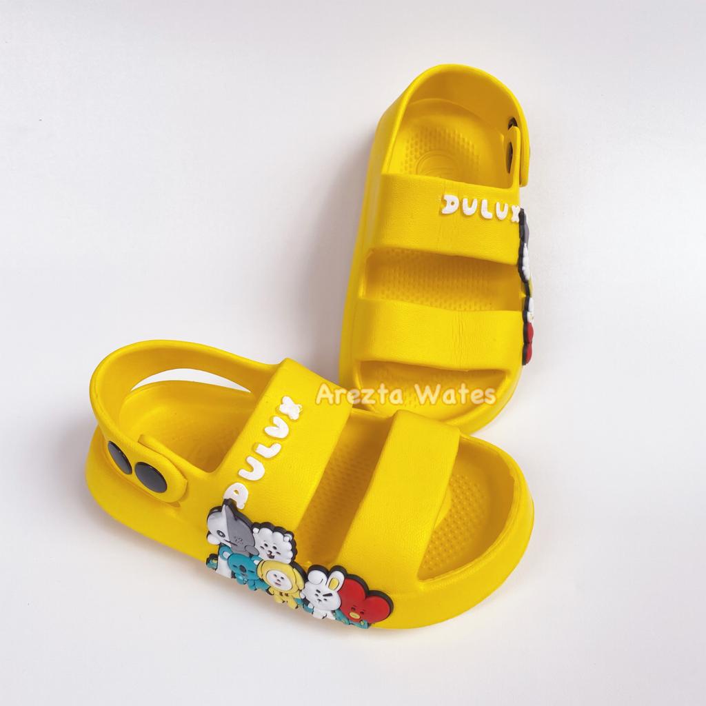 Sandal karet selop anak balita dulux 391E slip on tali belakanh