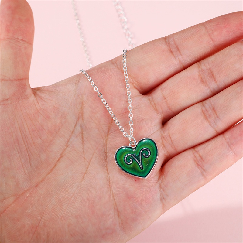 Kalung Liontin 12 Rasi Bintang Warna silver Untuk Pria Dan Wanita