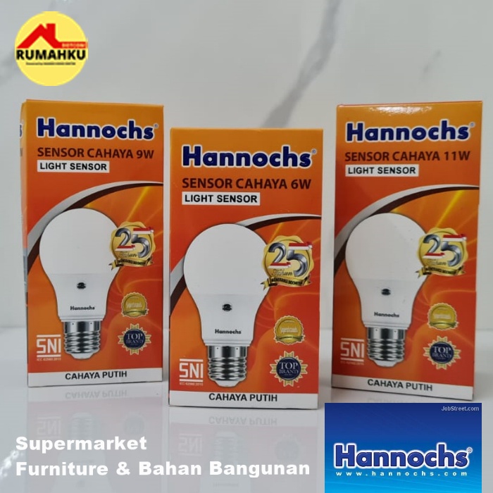 BOHLAM LAMPU HANNOCH  - LED LIGHT SENSOR - HANNOCH