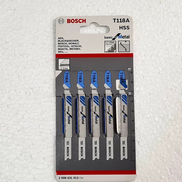 JIGSAW BLADE MATA JIGSAW T118A BOSCH UNTUK GERGAJI BESI