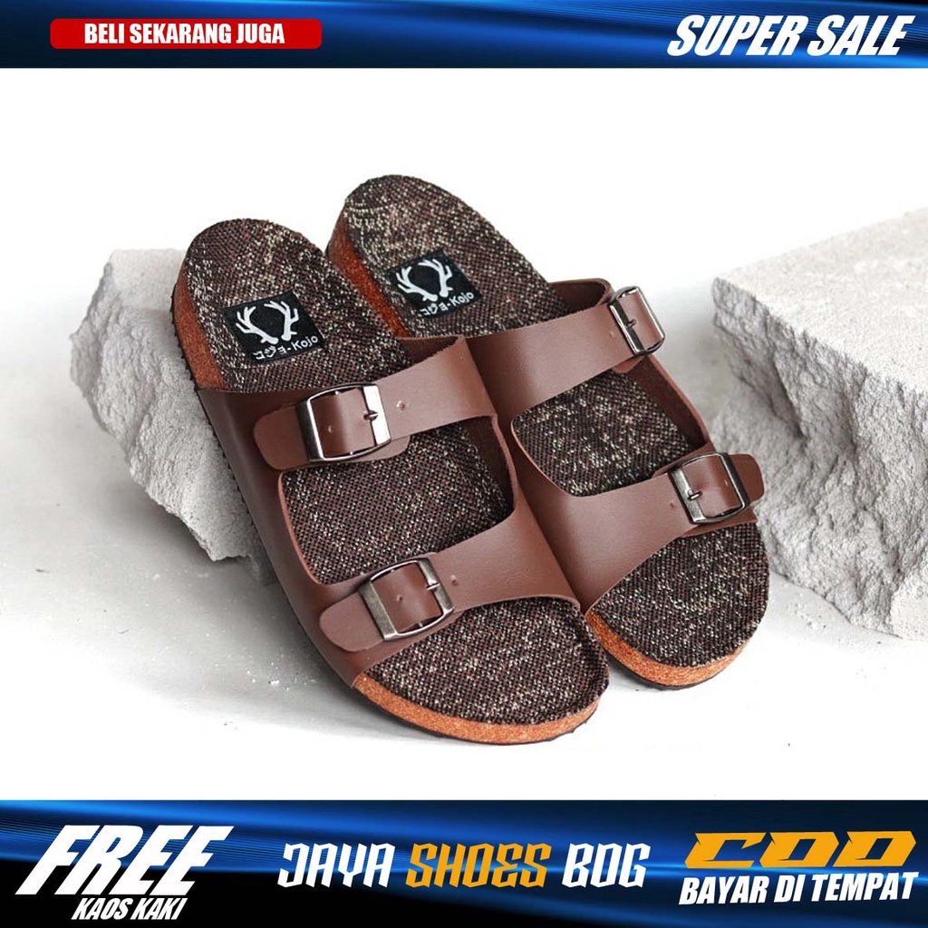 KENICHI |Sendal Kasual Pria Sandal Pria Trendy fashion original Distro Kekinian Bahan Kanvas