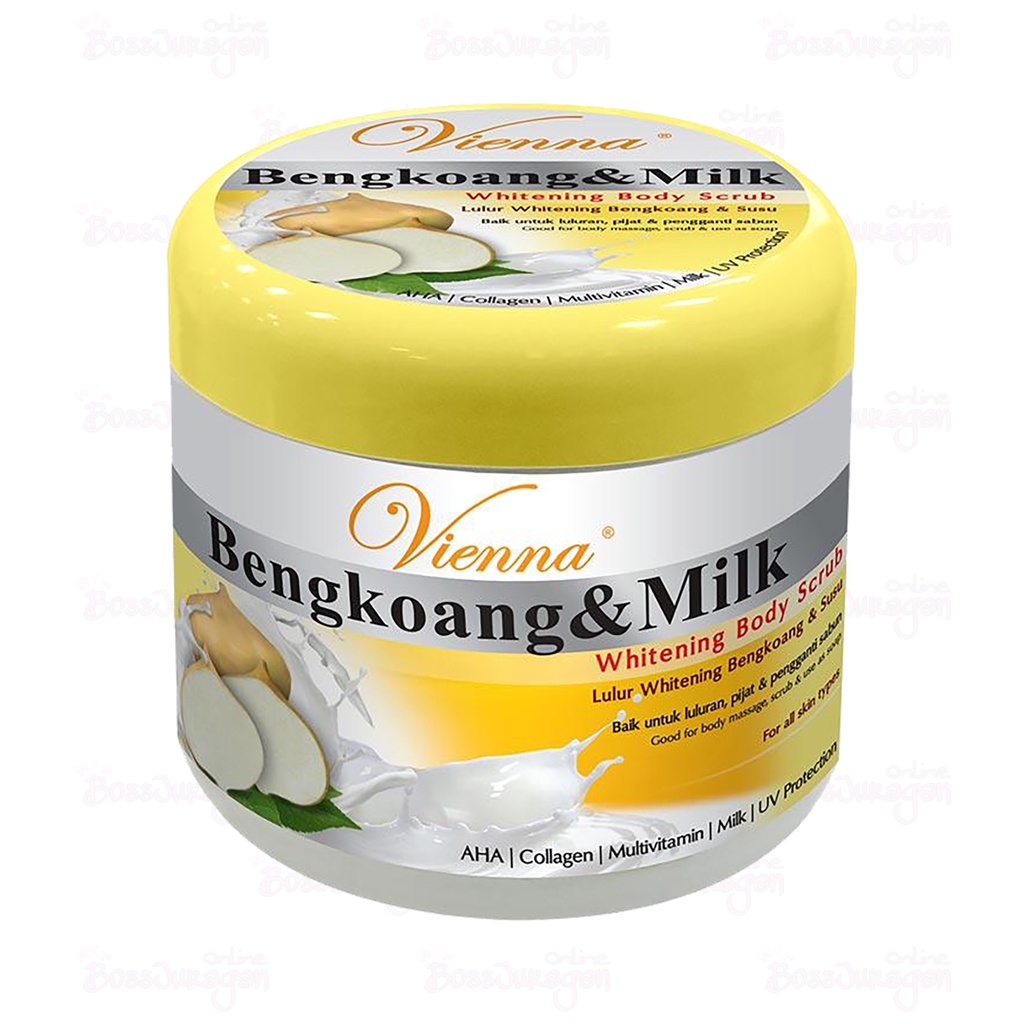 (BOSS) (250gr) Vienna Brightening Body Scrub 250gr Original / Lulur Badan