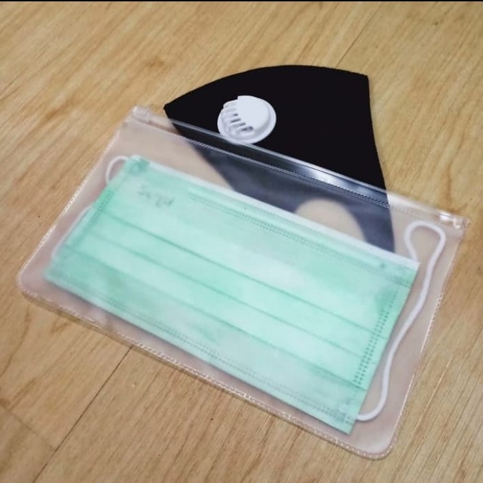 Plastik Zipper Penyimpanan Masker Medis Masker Kain Pouch Transparan Shopee Indonesia