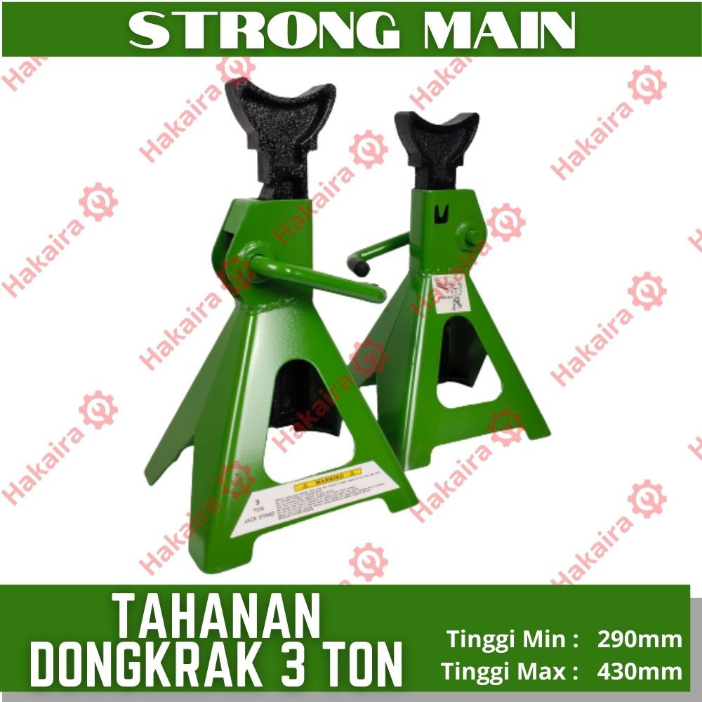 Dongkrak Tahanan / Stand Jack 3 Ton - STRONG MAIN