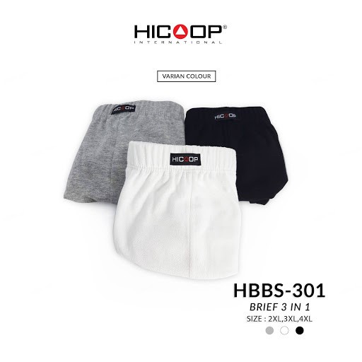 Hicoop Men Brief Celana Dalam Kolor Pria Jumbo Big Size Xxl Hbbs-301 002