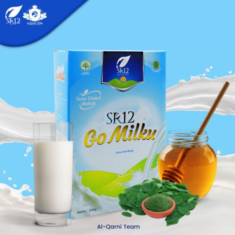 

GOMILKU SR12 Susu Kambing Etawa Bubuk Premium Plus Daun Kelor & Tanpa Gula HALAL BPOM