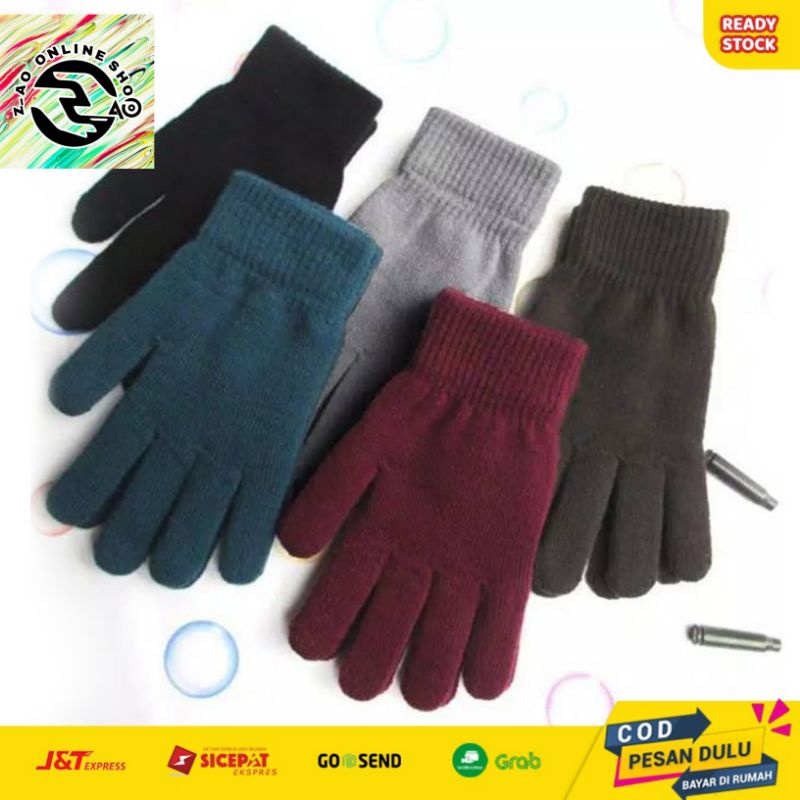 Sarung Tangan Motor Kain Polos Cewek Cowok Unisex Dewasa Wanita Import Bahan Rajut Lebih Tebal Adem dan Nyaman Digunakan Murah Kualitas Import Eksport Internasional Hangat Hiking