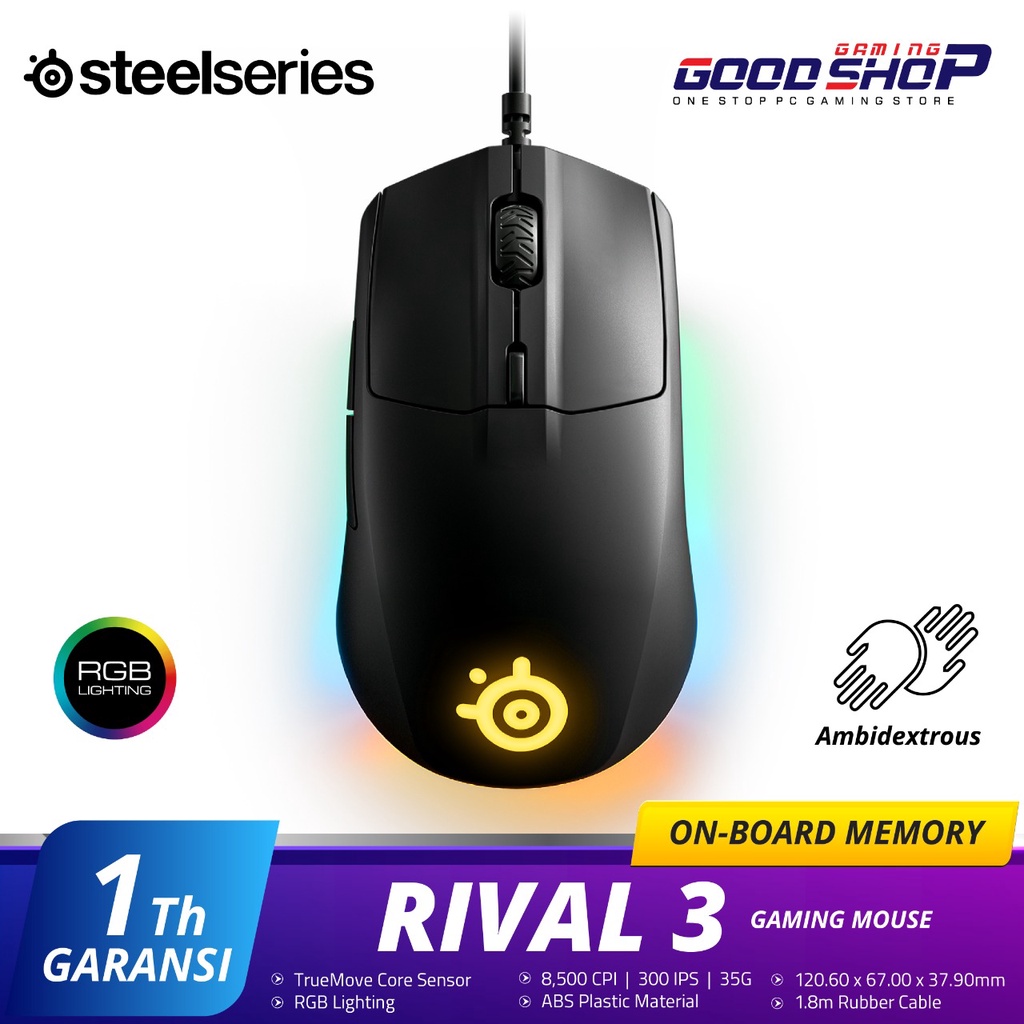 SteelSeries Rival 3 - Gaming Mouse