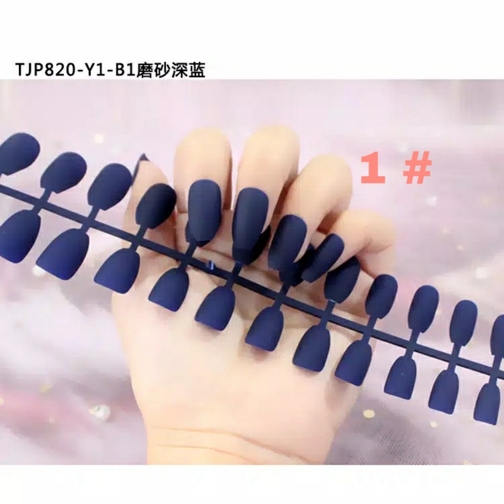 24pcs Kuku Palsu Fake Nail Matte Manicure Art Nail