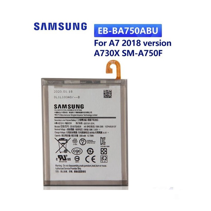 BATTERY BATERAI SAMSUNG A7 2018 (A750F) BATRE ORIGINAL