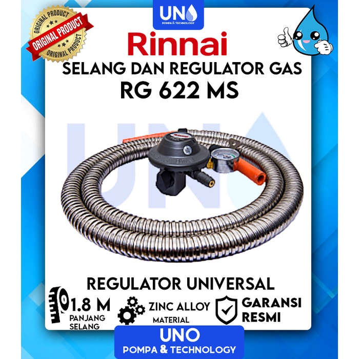 Rinnai Selang Gas Regulator RG-622 MS / RG 622 MS / RG622MS