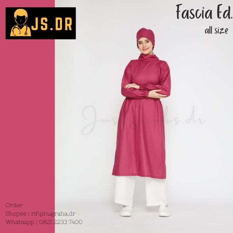 Fascia Ed. All size [GOWN JUBAH OK JAGA MEDIS DOKTER JustScrubs.dr [ READY STOK ]