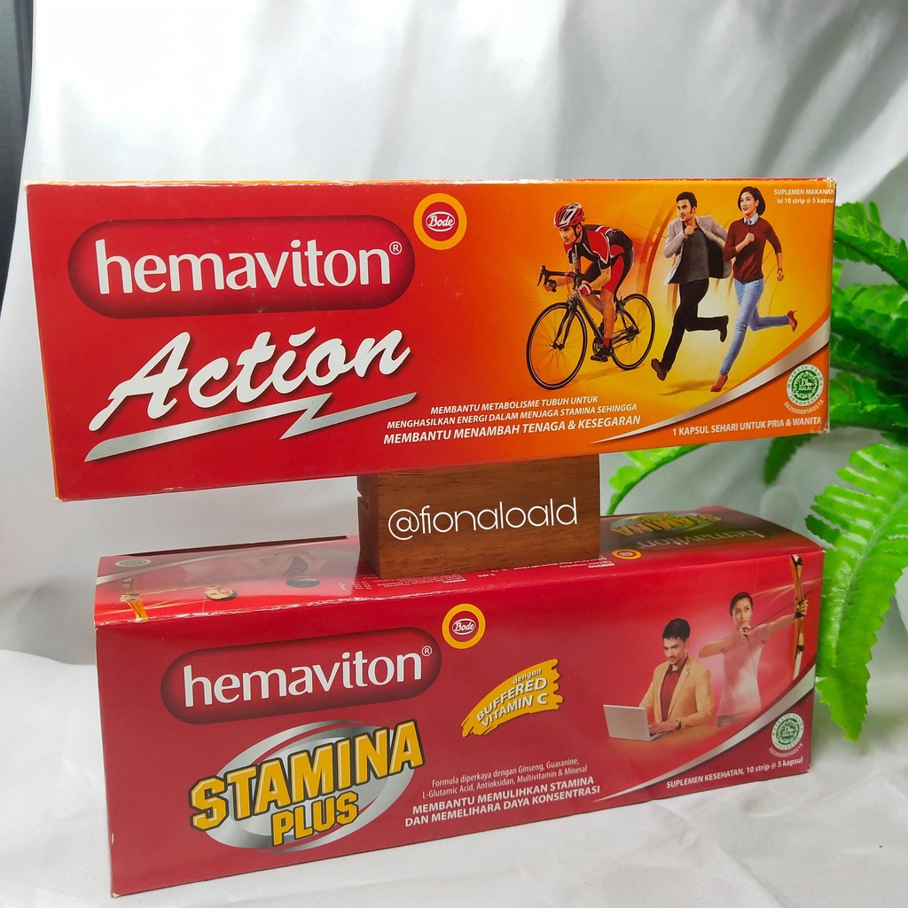 Jual HEMAVITON STAMINA ACTION STAMINA PLUS 1 BOX ISI 50 KAPSUL 